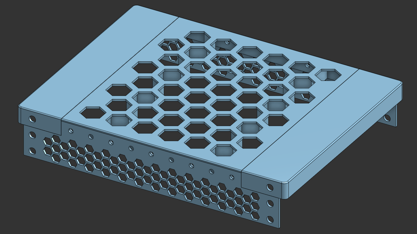 CAD of the rack top